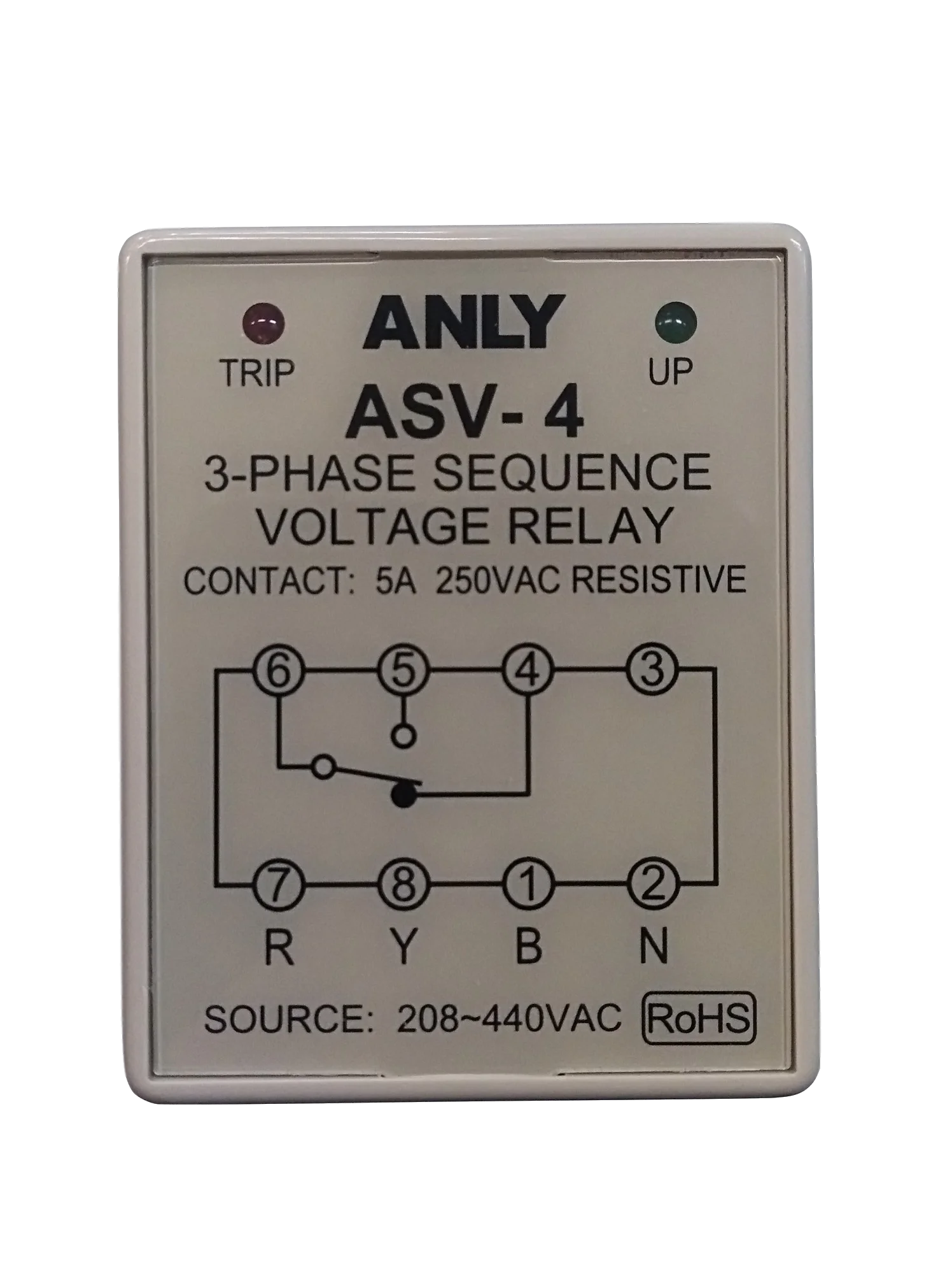 

ANLY ASV-4 under reverse phase detection relay voltage protection phase sequence relay