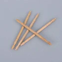 4 sztuk 1:12 domek dla lalek miniaturowe drewno filar kolumna DIY dekoracja mebli akcesoria