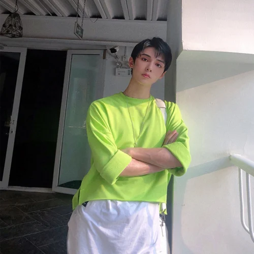 [MACCI] 데일리 특양면 맨투맨 티셔츠 