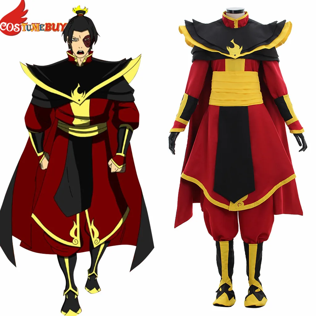 

CostumeBuy Avatar: The Last Airbender Fire Nation Prince Zuko Azula Cosplay Costume Full Set Custom Made