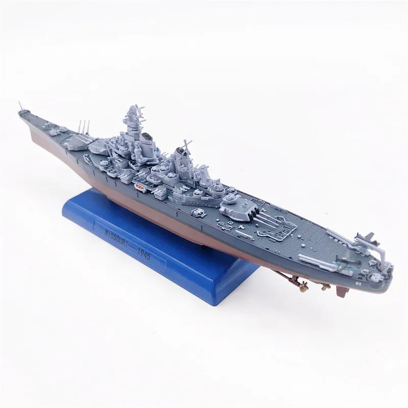 Diecast 1:1000 Scale WWII Missouri Warship Cruiser Battleship Model Simulation Alloy Decoration Static Collection Souvenir