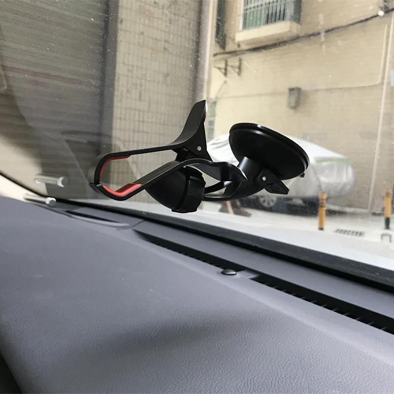 Car Windshield Phone Holder Windscreen Car Stand Bracket Mobile Console Bracket Clip On Universal For Mobile Phone 360 Rotatable
