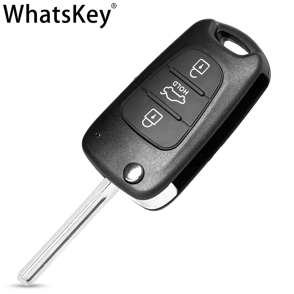 3 Buttons Remote Folding Flip Key Shell For KIA Picanto Sportage K2 K5 Ceed Rio For Hyundai I20 I30 IX35 I35 Accent Key Fob Case