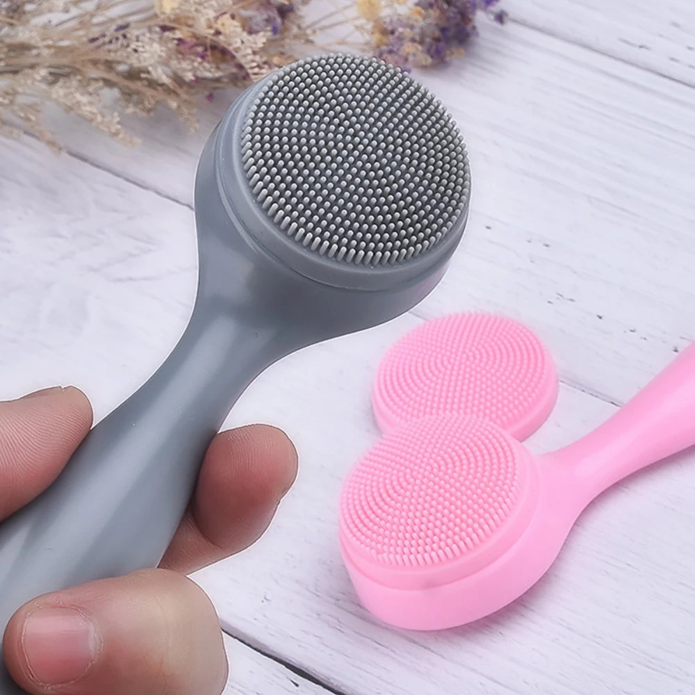Facial Cleansing Brushes Soft Hair Face Massager Silicone Washer For Face Brush Cleanr Blackhead Remover Portable Skin Care Tool