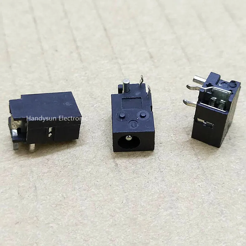 DC-023A DC Power Socket 4.4x1.65mm High-quality Copper Pin 3pin Bending With Positioning Post Panel Mount Connector Adapter