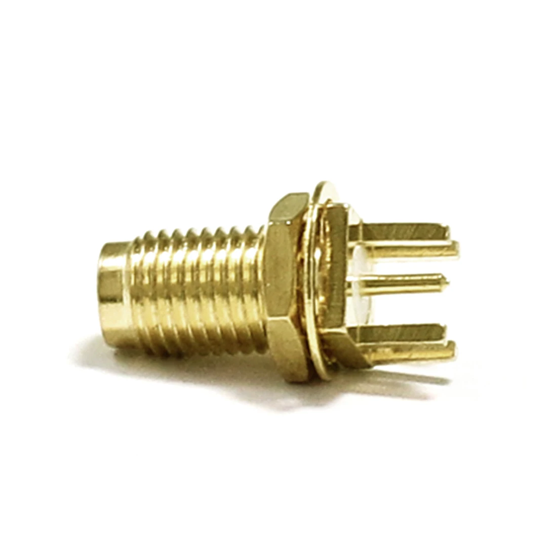 1PC RP SMA  Female Jack  Nut  RF Coax Modem Convertor Connector  End  Launch PCB  Cable  Straight  Goldplated  NEW  Wholesale