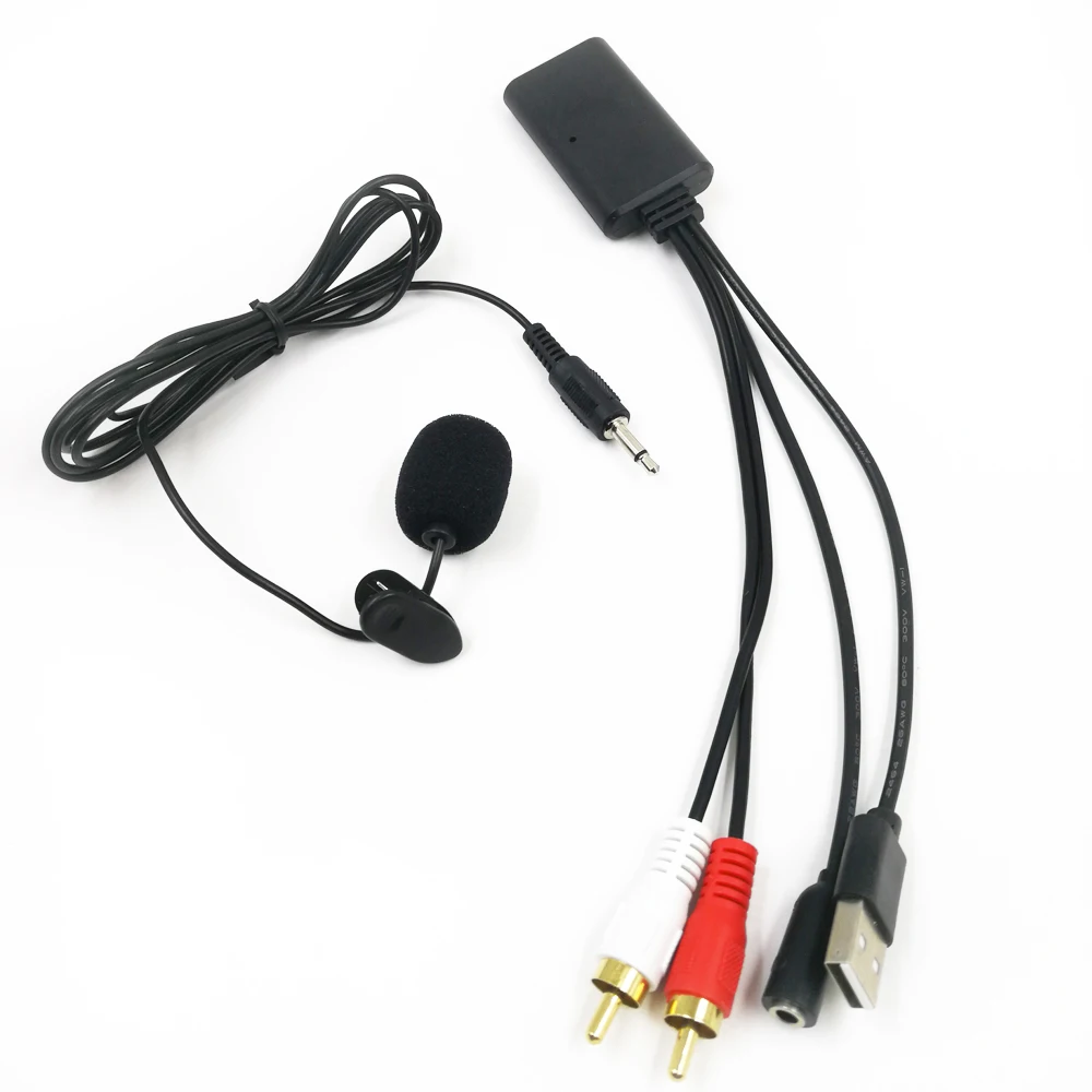 Biurlink RCA USB 5V-12V Bluetooth Audio Adapter Mikrofon Zestaw głośnomówiący Dla BMW dla Audi dla Hondy dla Toyoty dla Nissana