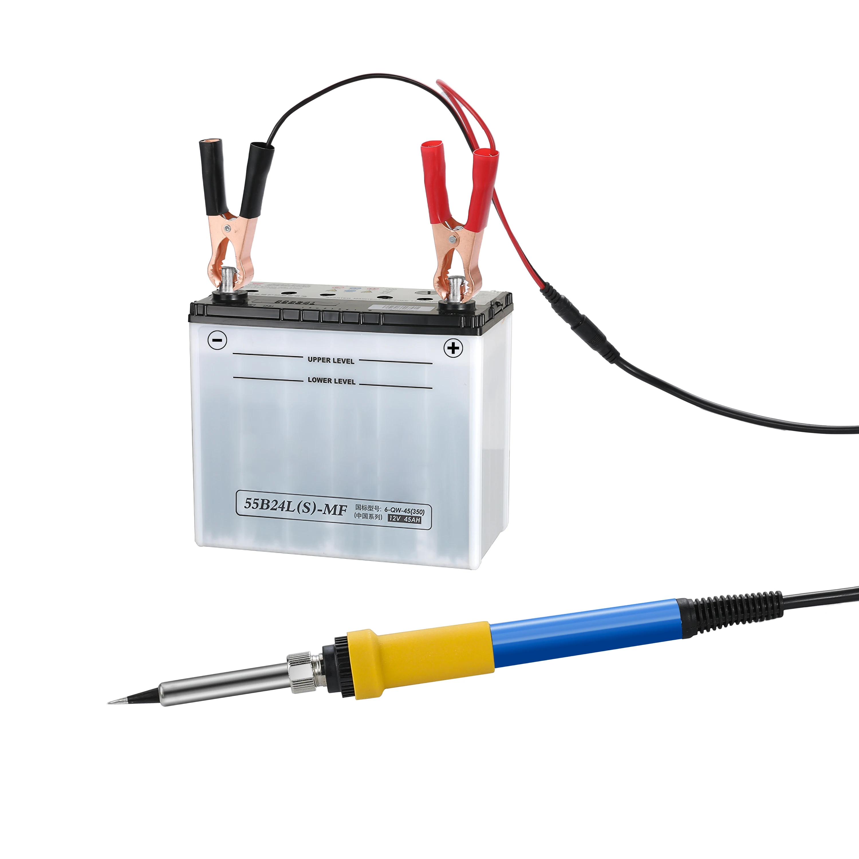 DC 12V แบบพกพาแรงดันไฟฟ้าต่ำเหล็ก Soldering เหล็กแบตเตอรี่60W เชื่อมซ่อมเครื่องมือ