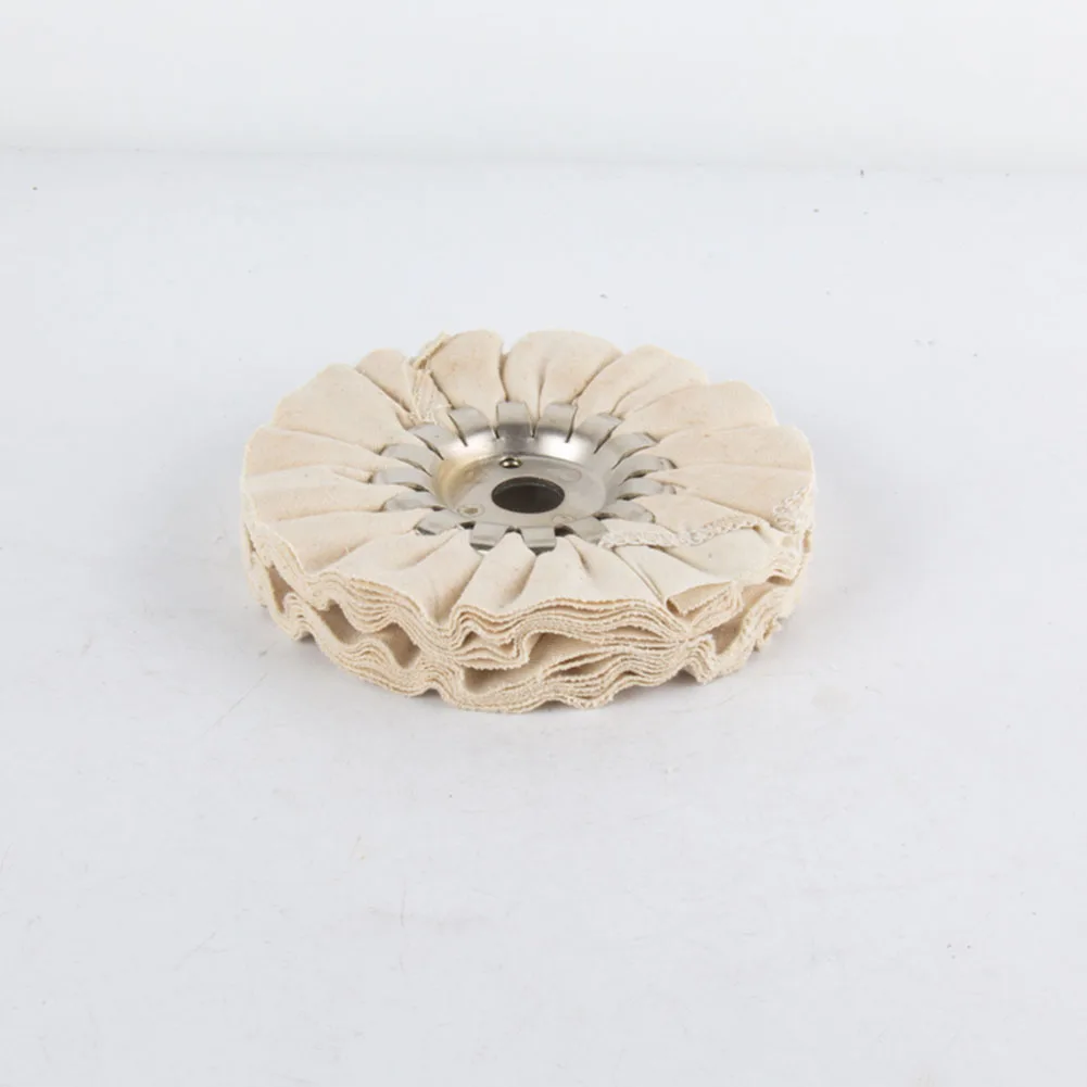 1 Stück 6"/8"/10" /12" Baumwolle Airway Polierscheibe Tuch Open Bias Polierscheibe Weiß – Detail 4