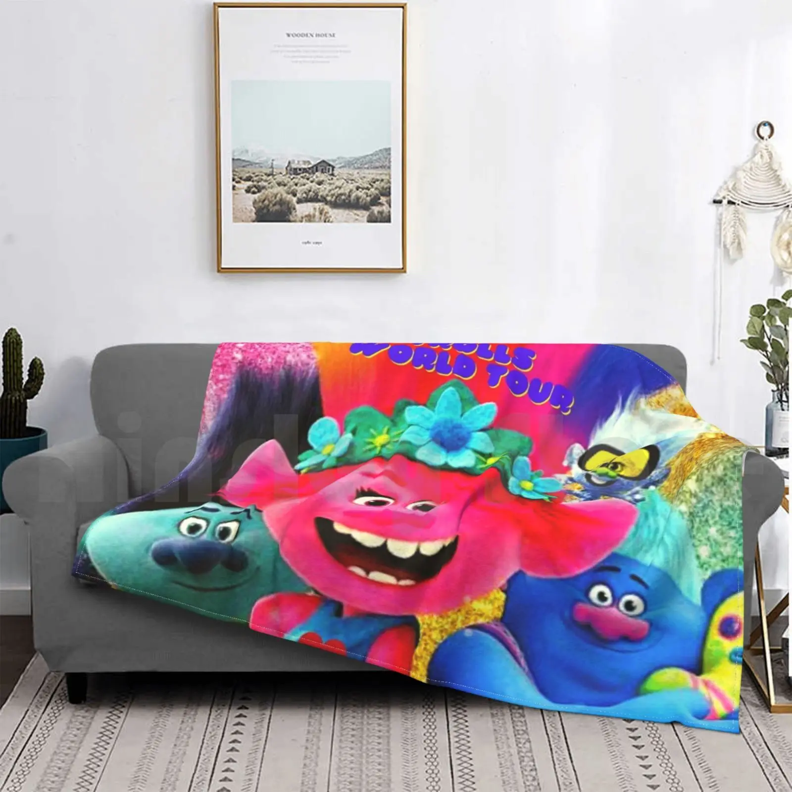 Poppy Quotes Trolls World Tour Blanket Fashion Custom Trolls Poppy Quotes Trolls Branch Quotes Your Eyes Happiness Isnt view 3