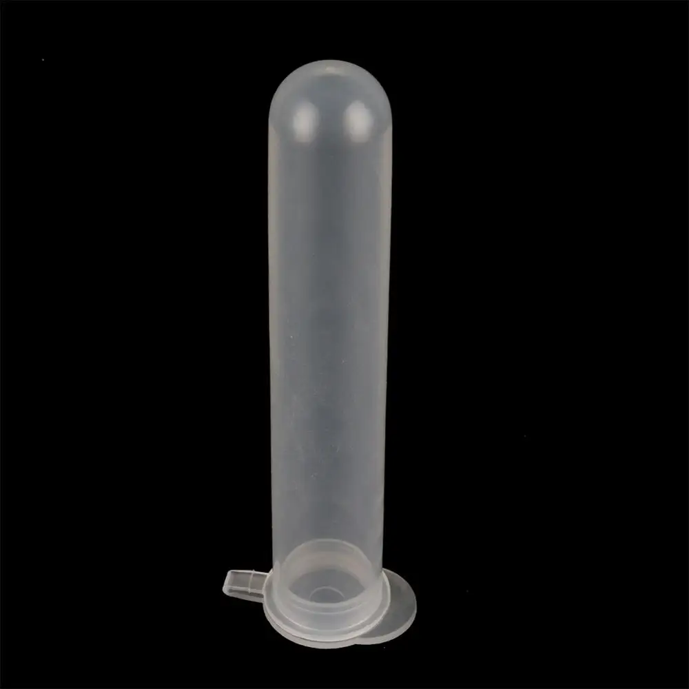 15ML Centrifuge Test Tube Clear Plastic Vial Container Snap Cap Lid Round Bottom Centrifuge Tube Laboratory Sample Supply 5Pcs