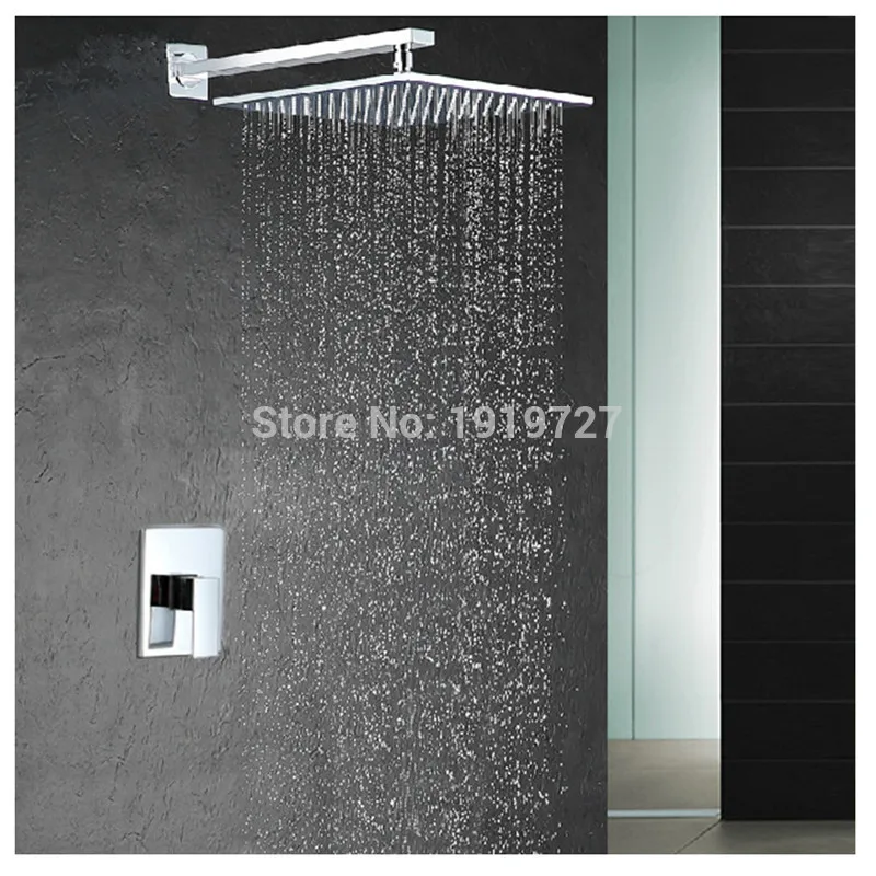 

Vidric Factory Direct Modern Square Style Water Saving 10 Inch Shower Head Bathroom System Pressure Balance Wall Mounted Shower