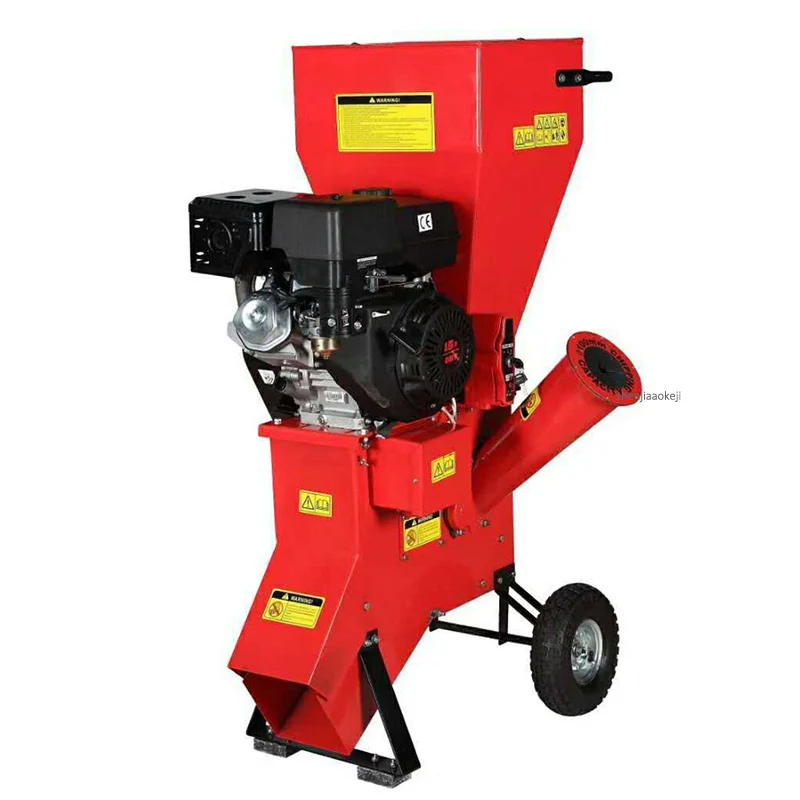 

13HP Four-stroke Gas Wood Shredder Machine Professional Garden Orchard Mobile Shredding Machine Multi-function Tree Leaf Crusher