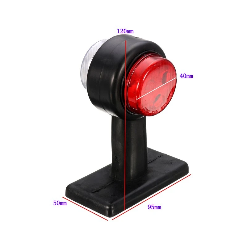 2Pcs Trailer LED Light 12V 24V Truck Outline Marker Light Parking Lamps Lorry Van Rear Lights Wide Lighting Red White