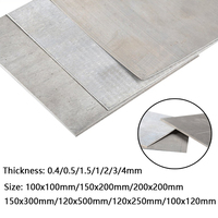 1pcs DIY Magnesium Alloy Sheet Plate Thickness: 0.4/0.5/1.5/1/2/3/4mm Size: 100x100mm/150x200mm/200x200mm