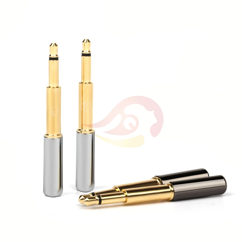 QYFANG-conector de cobre chapado en oro para auriculares, adaptador de Metal, Conector de cable de aleación de aluminio para Meze99 NEO NOIR