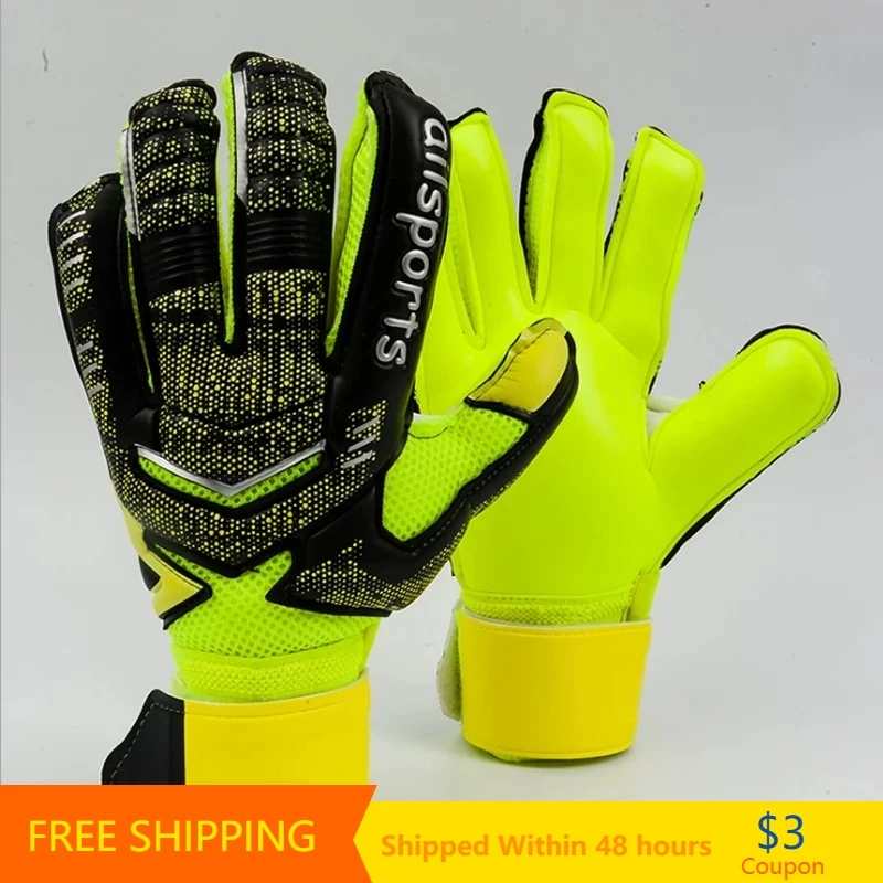 High Quality Professional Soccer Goalkeeper Gloves Latex Finger Thickened Protection Children Adults Football Goalie Gloves