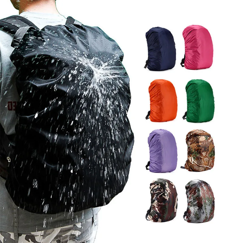 Practical Backpack Rain Shield Waterproof Dustproof Sun-protected Bag Shield Outdoor Camping Hiking Backpack Protective Cover