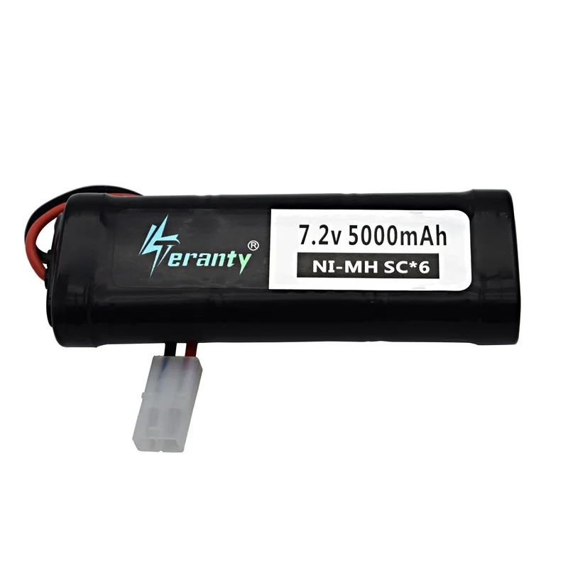 7.2V 5000mAh SC Ni-MH battery and 7.2v charger for RC toys tank car Airplane Helicopter With Tamiya Connectors 1/16 7.2v battery