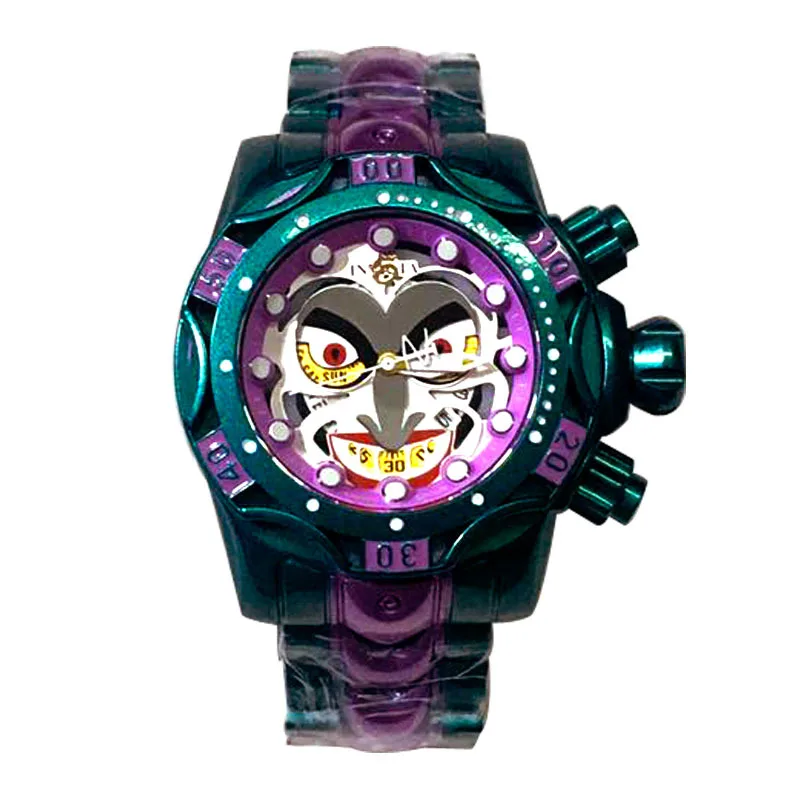 Nieuwe Europese En Amerikaanse Kleurrijke Clown Serie Mannen Quartz Horloge Paar Horloge Gift Souvenir Sieraden Luxe Horloge