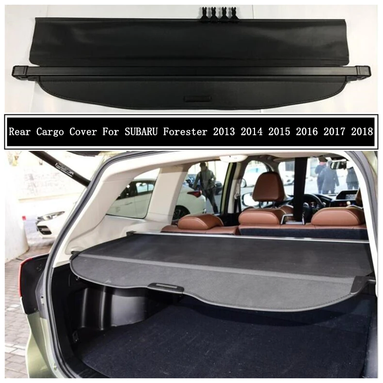 

Rear Cargo Cover For SUBARU Forester 2013 14 2015 16 2017 2018 Partition Curtain Screen Shade Trunk Security Shield Accessories