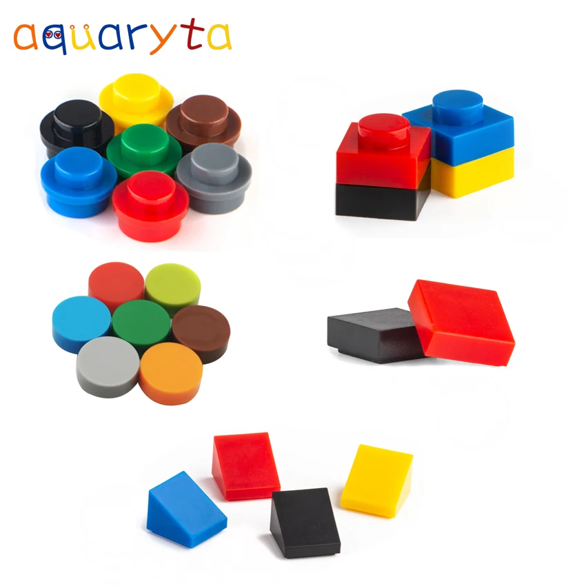 Aquaryta Building Blocks 1x1 DIY Enlighten Creative Model Toys Assembles Particles Compatible with 4073/98138/3024/54200/3070