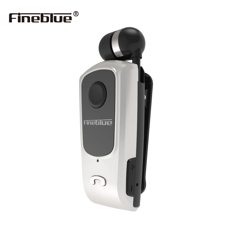 5.0 Fineblue F920 Wireless Retractable Portable Mini Bluetooth Headset Calls Remind Vibration Wear Clip Sports Running Earphone