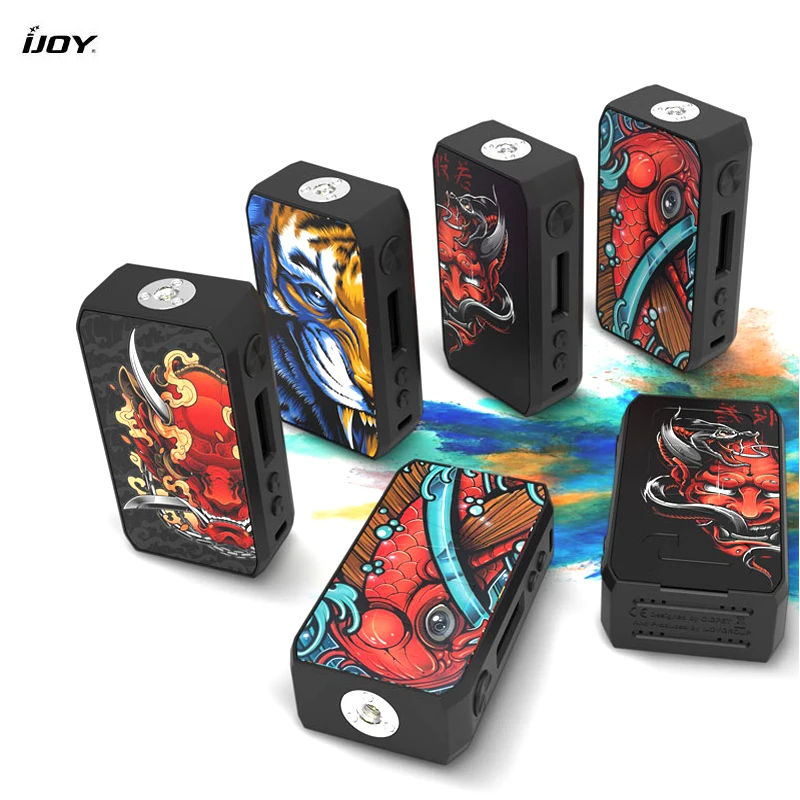 Original ijoy Capo Mod mit zwei 126 Batterien 1-0,05 w 0, 5-1, 5 Ohm 3,0 Faden elektronische Zigarette Vape Mod