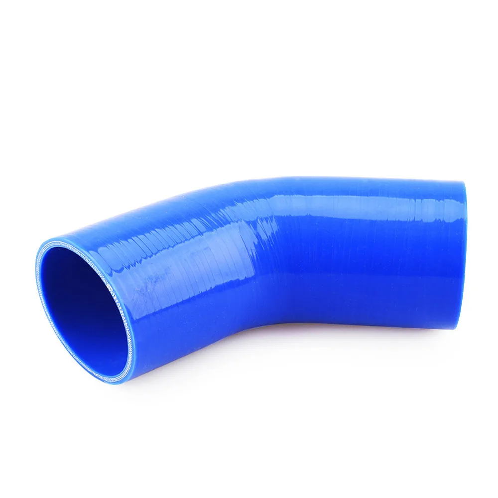 45 degree Silicone Elbow Hose 38 45 51 57 63 70 76 83 89 102MM Rubber Joiner Bend Tube for Intercooler Cold Air Intake Hose