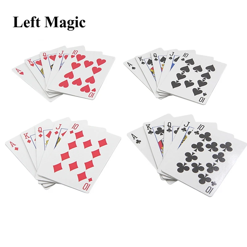 5 Pcs Stainless Steel Poker  Magic Tricks Metal Playing Cards Magic Props Close Up Street Stage Illusions Gimmick Accessories