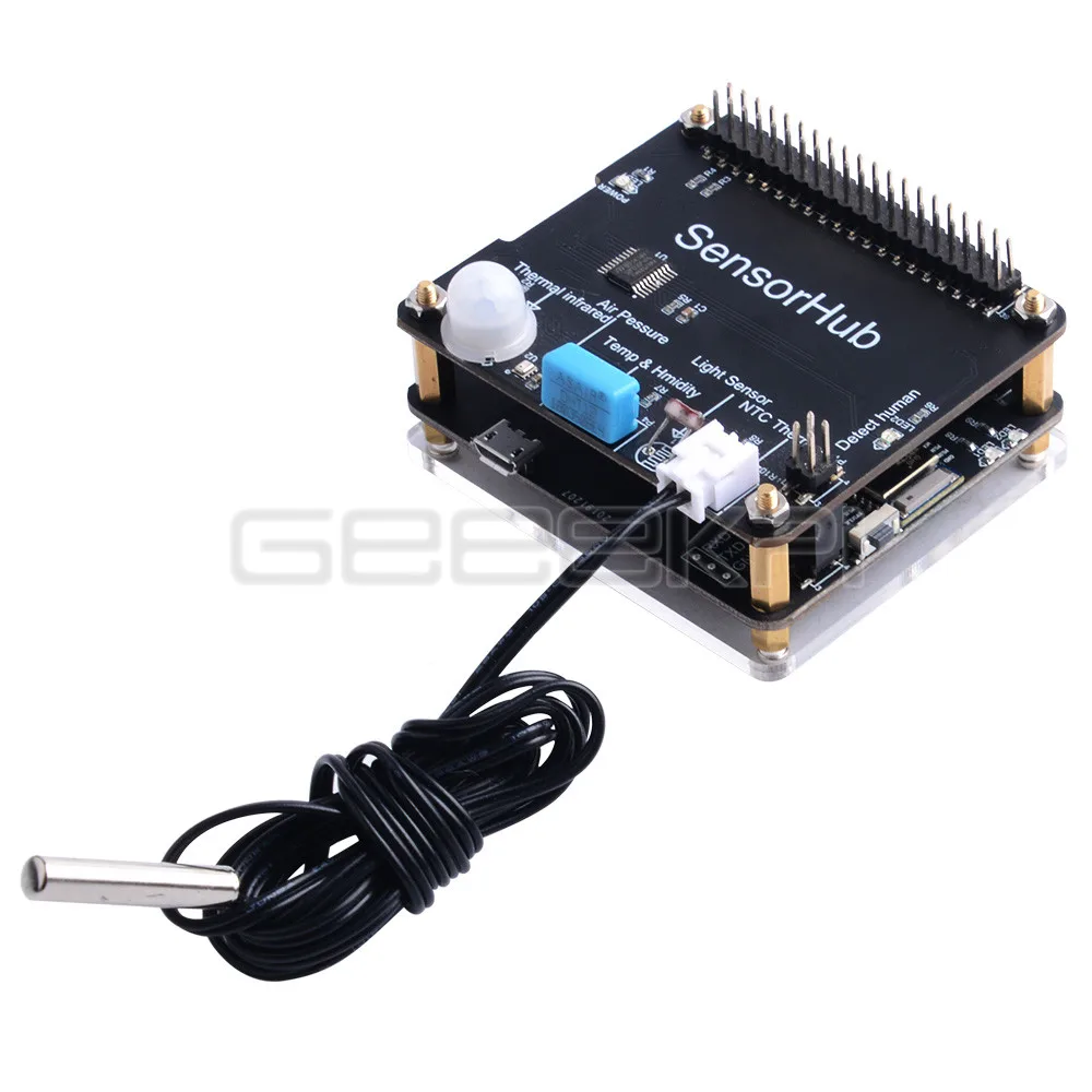 GeeekPi DockerPi-H Station Board Bluetooth BLE Development Board Docker Pi Series Modules for Raspberry Pi 4 B / 3 B / 2 Model
