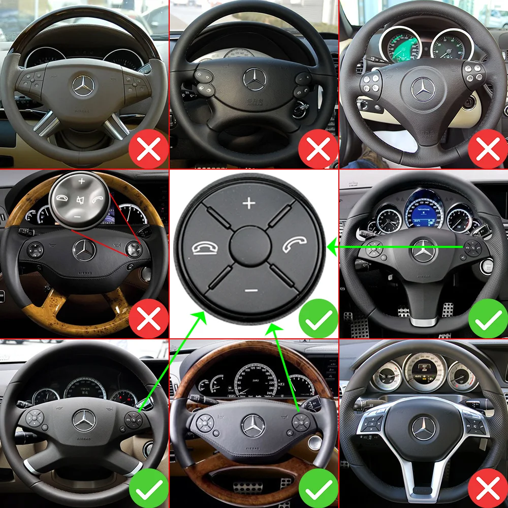 For Mercedes Benz GL X164 GLK X204 SL R230 SLK R171 C E S R M Class W204 W212 W221 W251 W164 Steering Wheel DSG Shifter Paddles