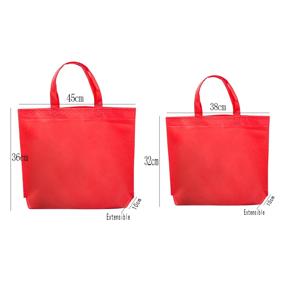 Reusable Non-woven fabric Shopper Bag Cotton Fabric Women Shoulder Bags Non-woven Environmental Case Organizer Multifunction