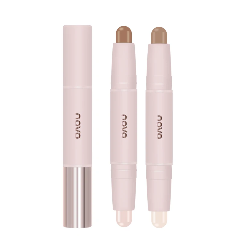 Glitter Hightlighter Face Concealer Matte Makeup Contour Corrector Stick Face Bronzer Shimmer Creamy Texture Cover Dark Circle