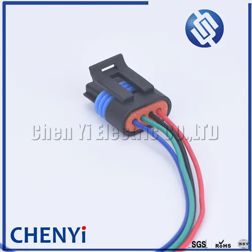 Imagen 2 del producto Conector de sensor de presión de entrada de coche hembra de 4 pines, conectores O2 de Sensor de oxígeno automático 1.2L D4F 12162190   Con arnés