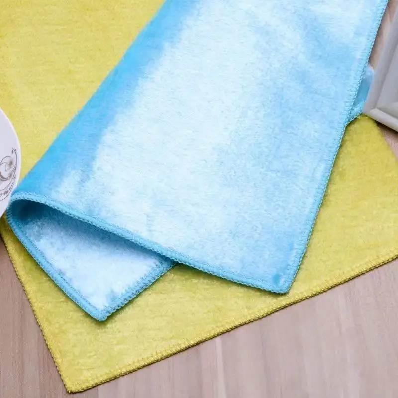 Wholesale non-stick oil mercerizing wooden fiber dish towel,magic bamboo dish Cloth,multi-function wipe towel,cleaning rag/cloth