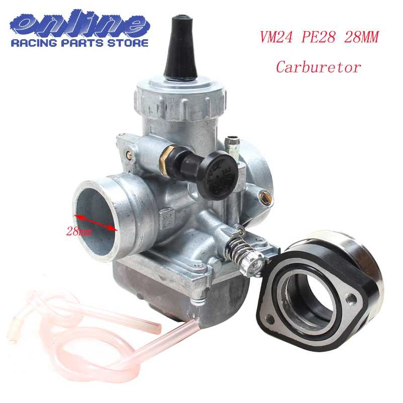 High Performance VM24 PE28 28mm Carburetor Carb adapter For Mikuni Motorcycle Dirt Pit Bike ATV QUAD 160cc 200cc 250cc Motocross