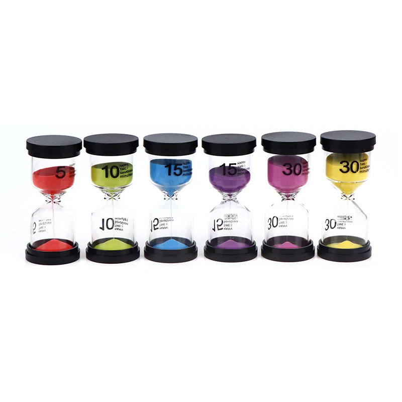 5/10/15/30 Minutes Sand Watch Hourglass Sandglass Sand Cook Clock Children Gift Sand Timer Home Decoration