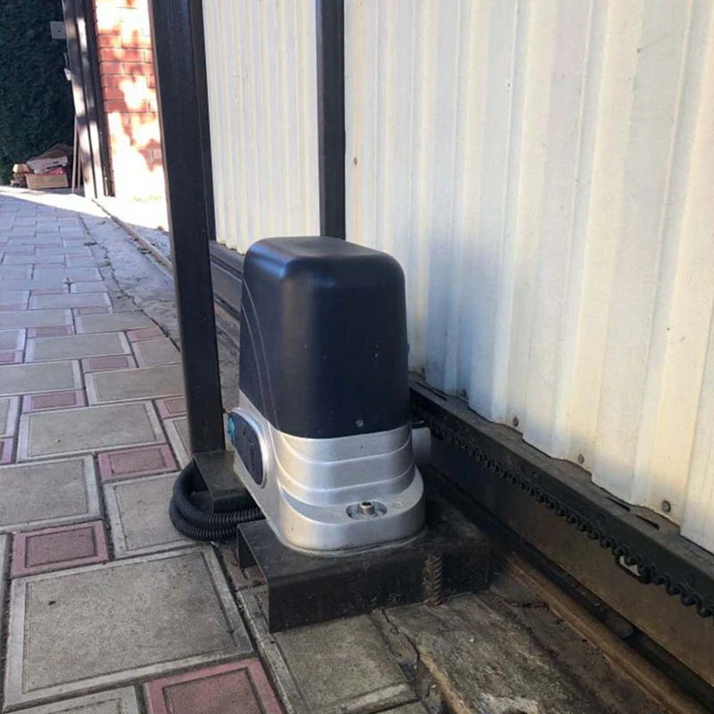 600Kg Sliding Gate Opener Engine with 4M Nylon Racks WIFI Controller Touch Keypad Remote Control Electric Sliding Door Motor Kit