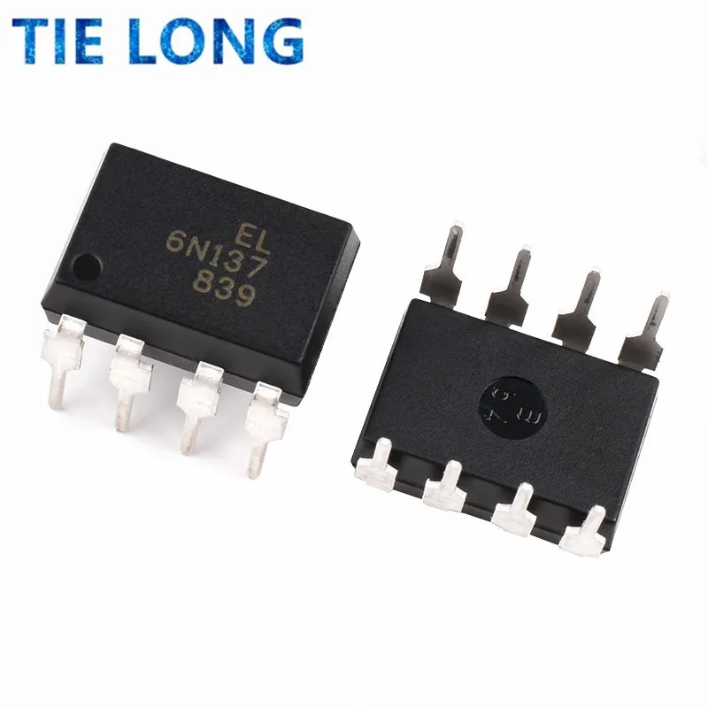 10PCS/LOT 6N137 EL6N137 6N137M DIP8 DIP Photoelectric Coupler Optocoupler DIP-8 New