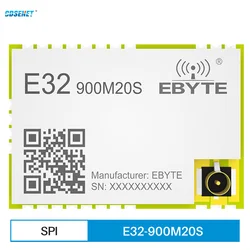 SX1276 868MHz 915MHz Lora Module rf Receiver CDSENET E32-900M20S 20dBm 5Km SMD rf Transceiver For PCB Stamp Hole Antenna