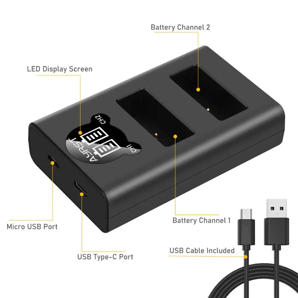 DMW-BLG10 ładowarka LED do baterii USB Panasonic DMW BLG10 BLE9 BLG10E Lumix DMC-GF6 GX7 GX80 GX85 GX7 Mark II DMW-BLE9 ładowarka