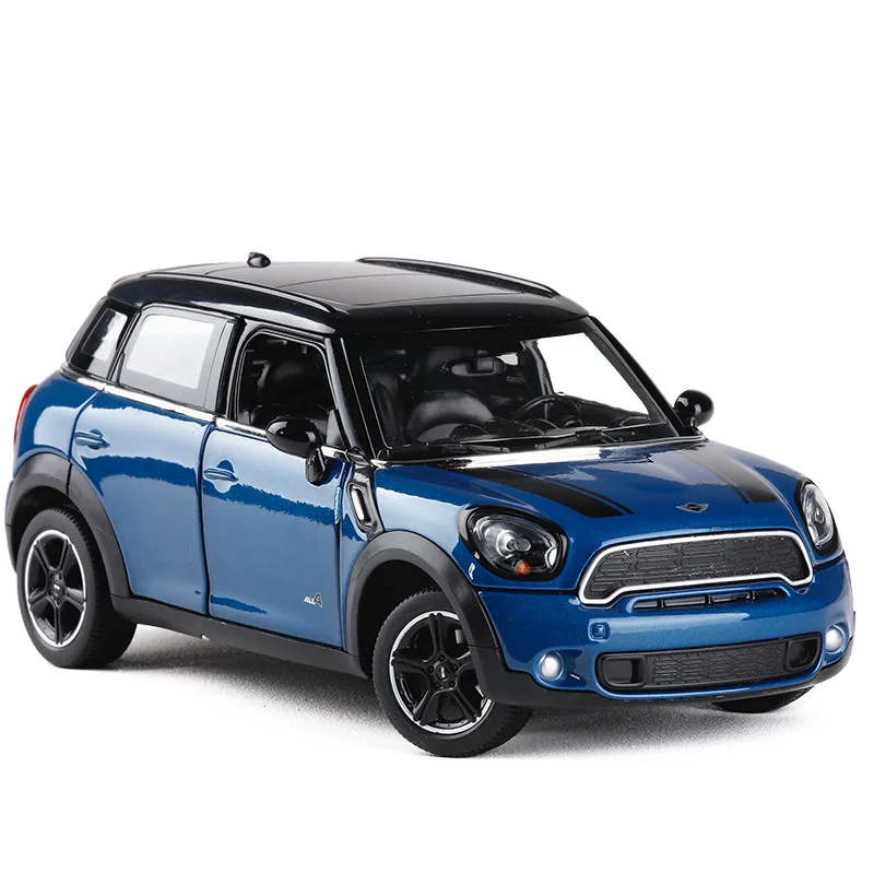 Boutique 1:24 MIni Countryman alloy model,simulation sliding Steering wheel linkage front wheel collection model,free shipping