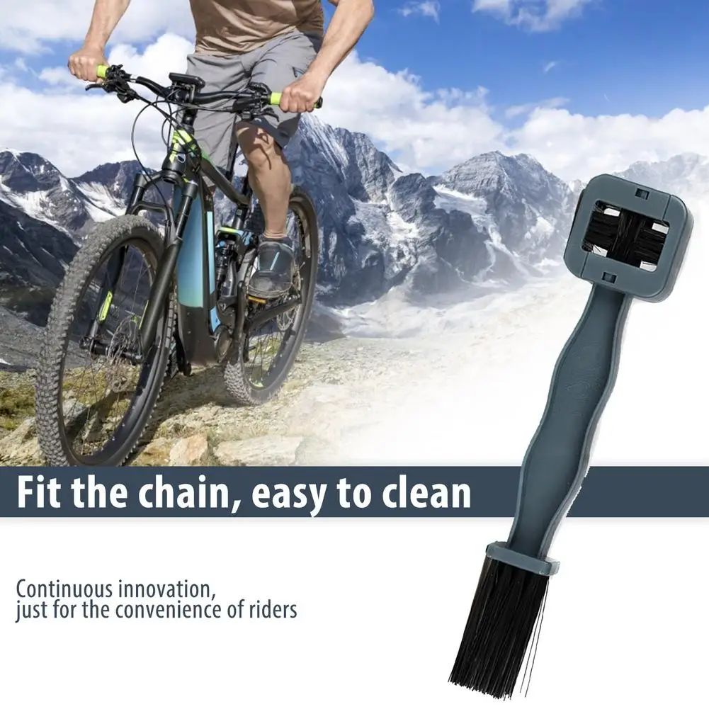 Portable Bicycle Chain Cleaning Brush 360-degree Cycling Mountain Bike Chain Cleaner Gear Grunge Brush Riding Tools Accessories