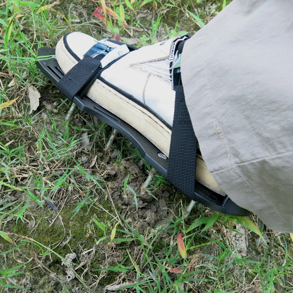 lawn aerator spiked shoes metal fastener sandals aerating spikes for lawn spike shoes