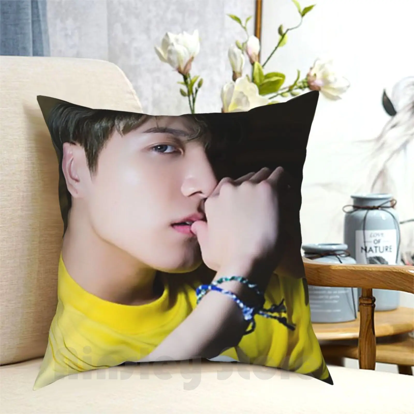 Jungkook Pillow Case Printed Home Soft Throw Pillow Kpop Kpop Boy Band Love Yourself Her Love Yourself Love Yourself