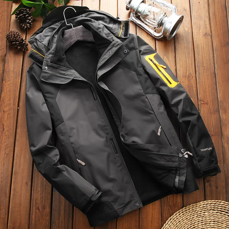 Men 2022 Winter Brand Warm Thick Waterproof Jacket Parkas Men Outwear Windproof Coats Polar Fleece Liner Outdoor Windbreaker Men