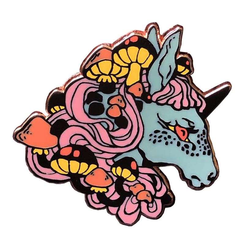 Colorful horse pin