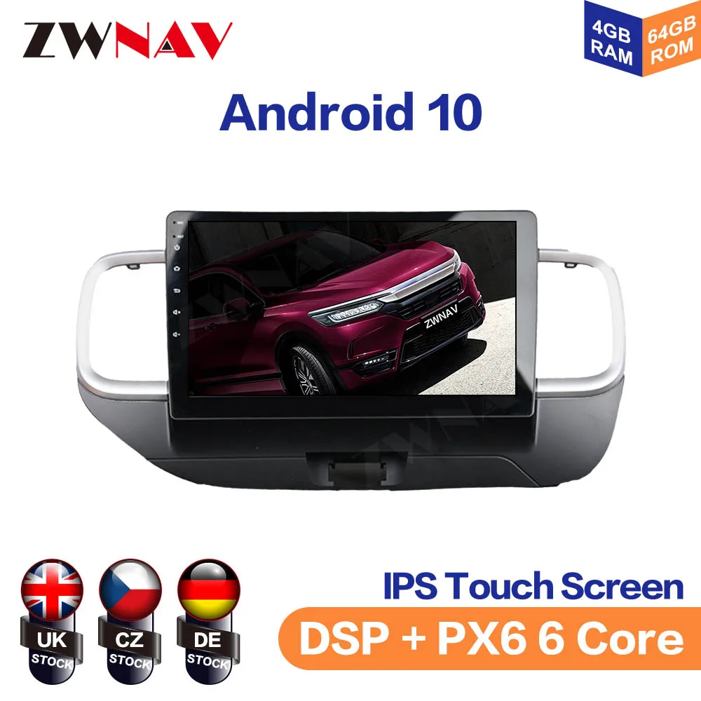 Android 10 Auto Radio Recorder Car GPS Navigation For Hyundai Venue 2018-2020 Head Unit Multimedia Player PX6/PX5 NO DVD Player