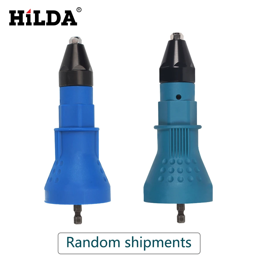 HILDA Electric Riveter Guns Riveting Tool Cordless Riveting Drill Adaptor Insert Nut Tool Riveting Drill Adapter 2.4mm-4.8mm